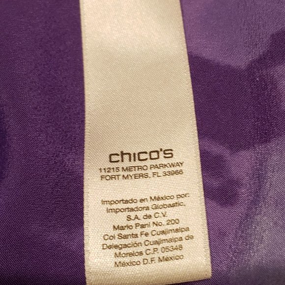 Chico's V-Neck Silky Tunic top size 3 - Picture 7 of 9